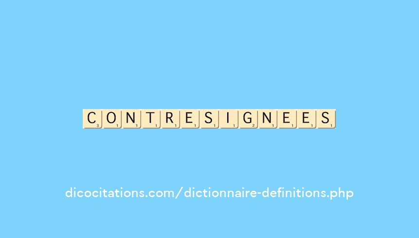 contresignees contresignees