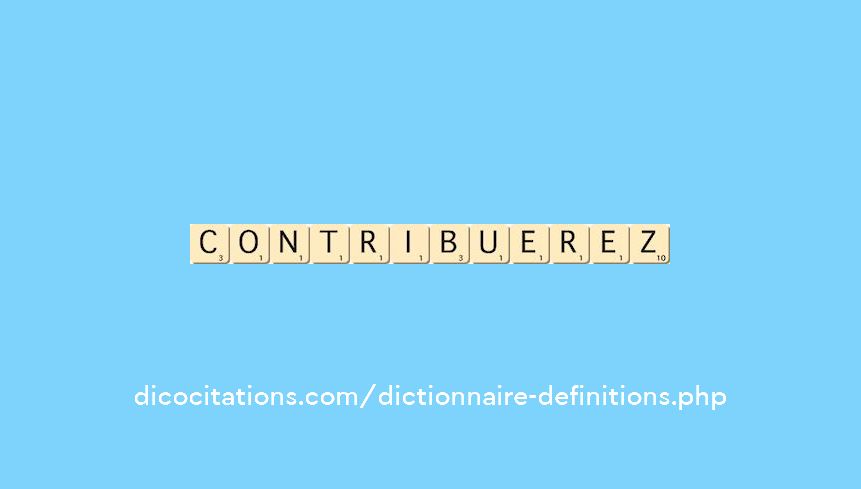 contribuerez contribuerez