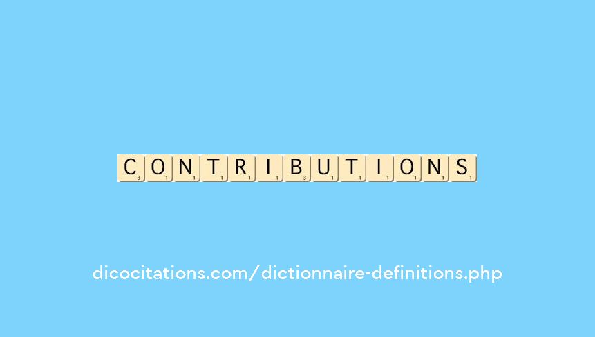 contributions