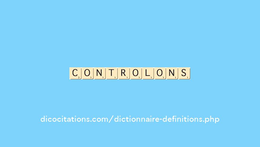 controlons controlons