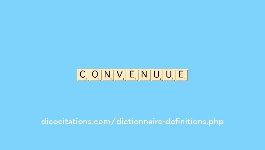 convenu--ue