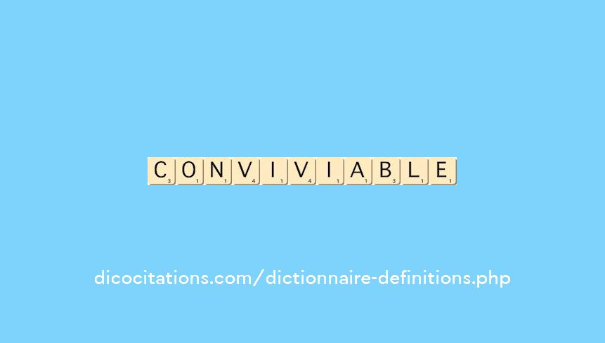 conviviable