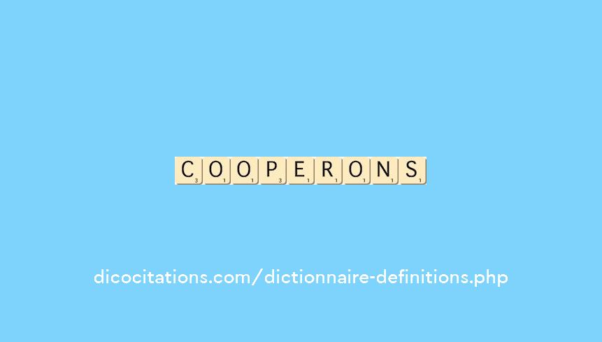 cooperons cooperons
