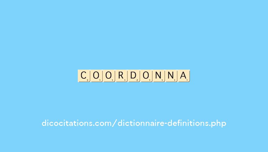 coordonna coordonna