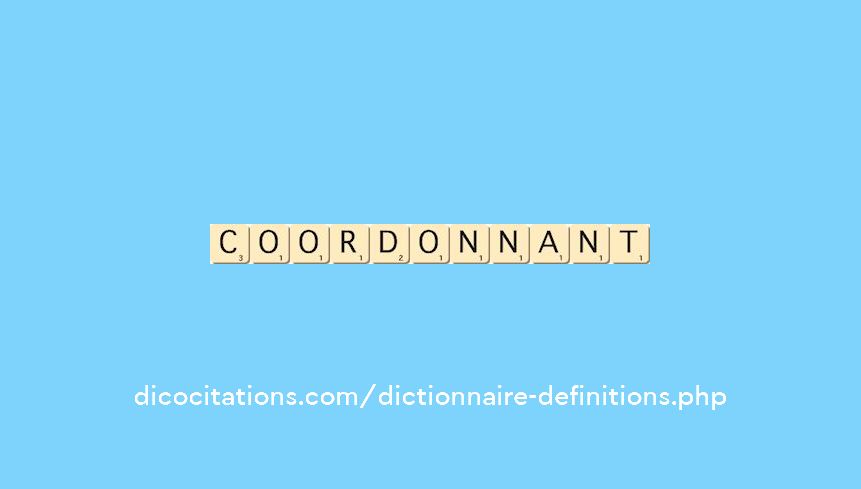 coordonnant coordonnant
