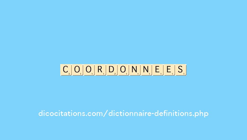 coordonnees coordonnees