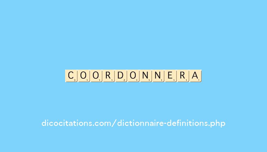 coordonnera coordonnera
