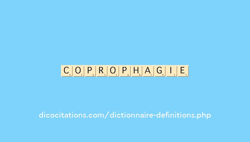 coprophagie coprophagie