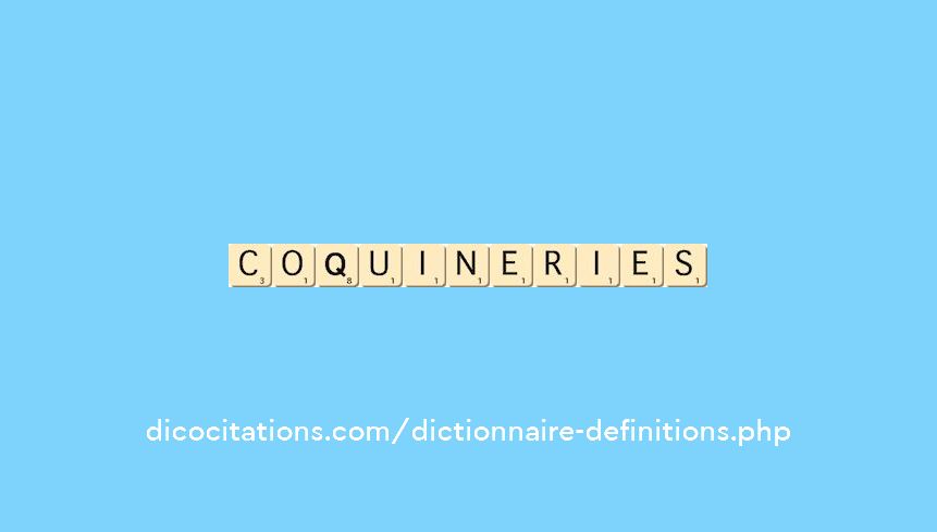 coquineries coquineries
