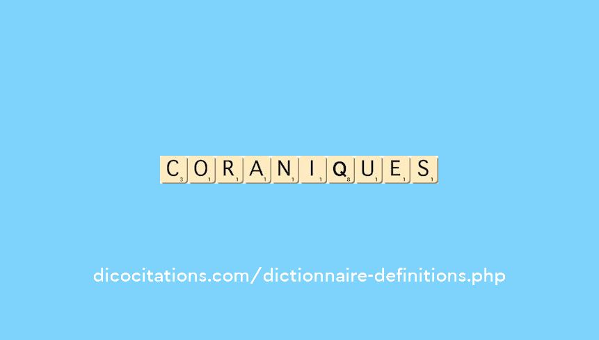 coraniques coraniques