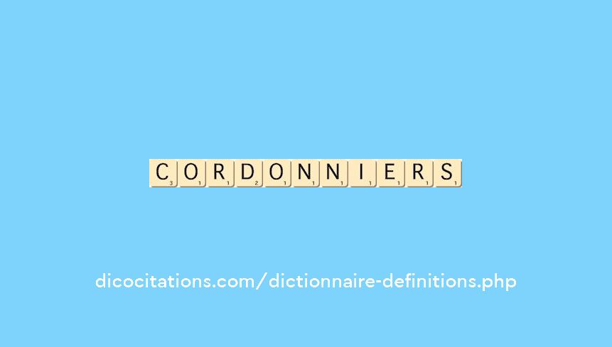 cordonniers cordonniers