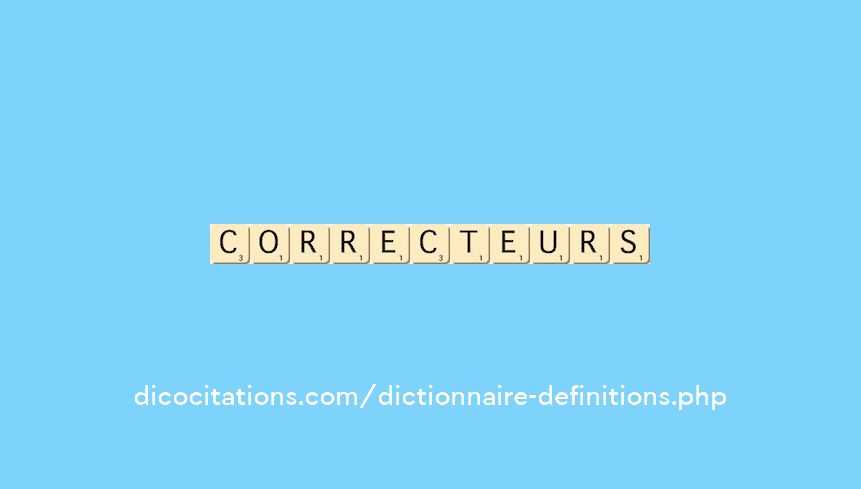 correcteurs correcteurs