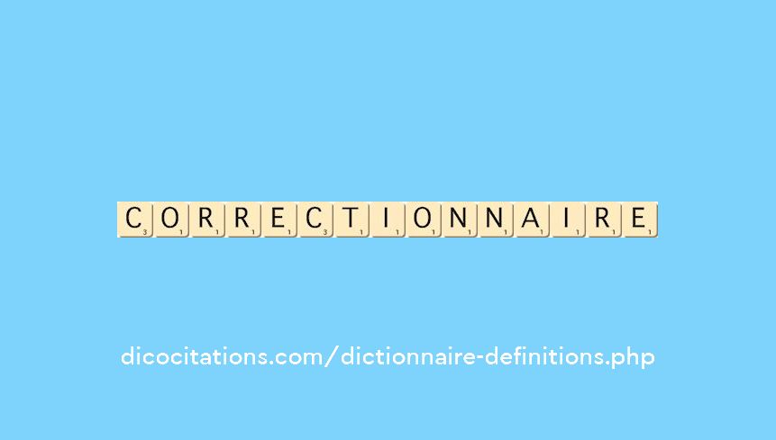 correctionnaire