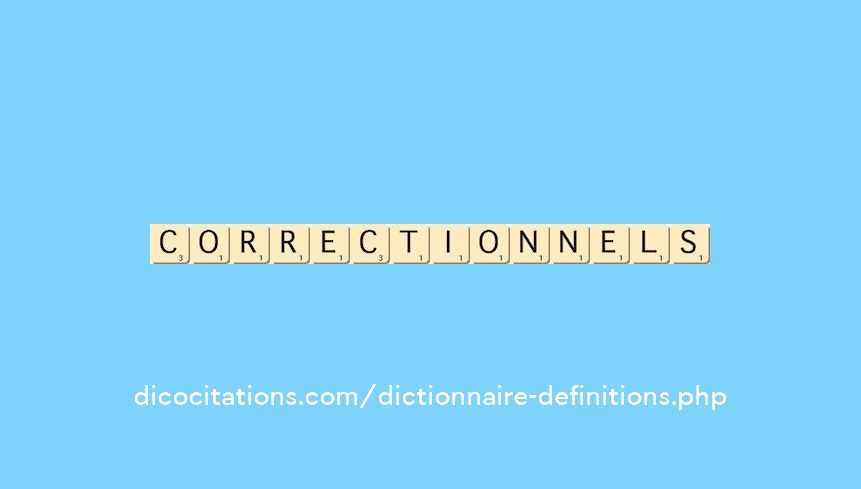 correctionnels correctionnels