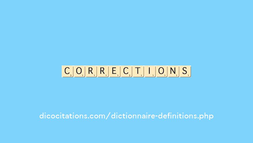 corrections corrections
