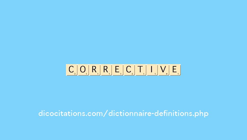 corrective corrective