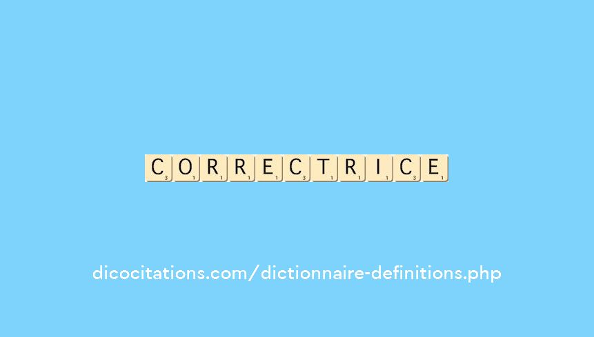 correctrice correctrice