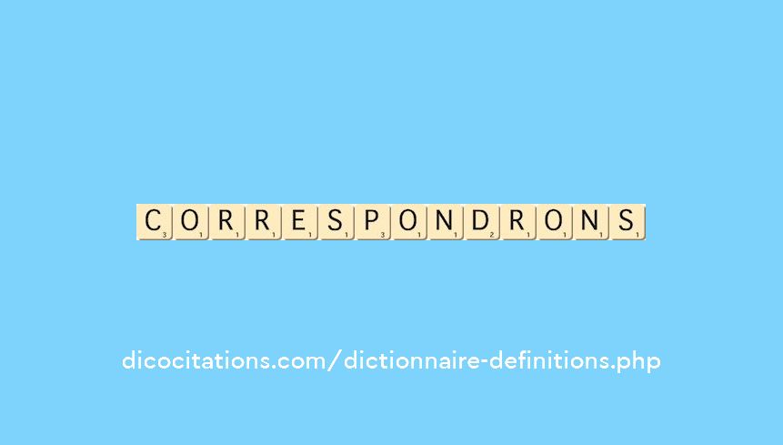 correspondrons correspondrons