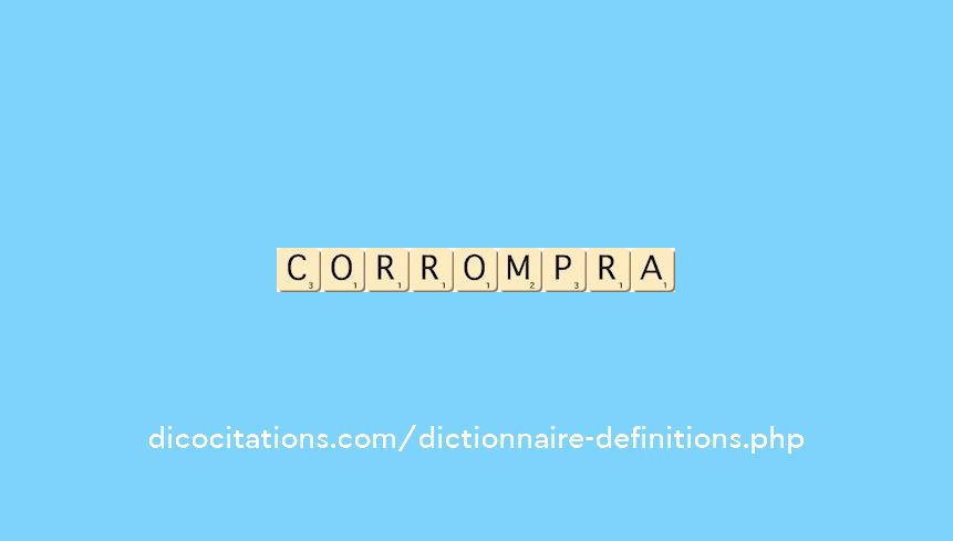 corrompra
