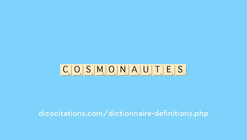 cosmonautes cosmonautes
