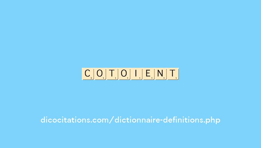 cotoient cotoient
