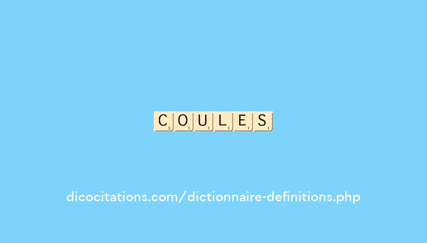 coules coules
