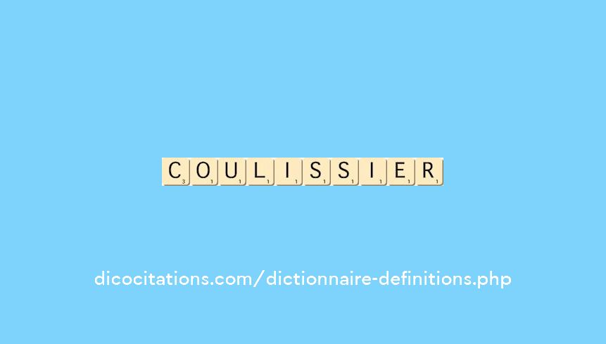 coulissier coulissier