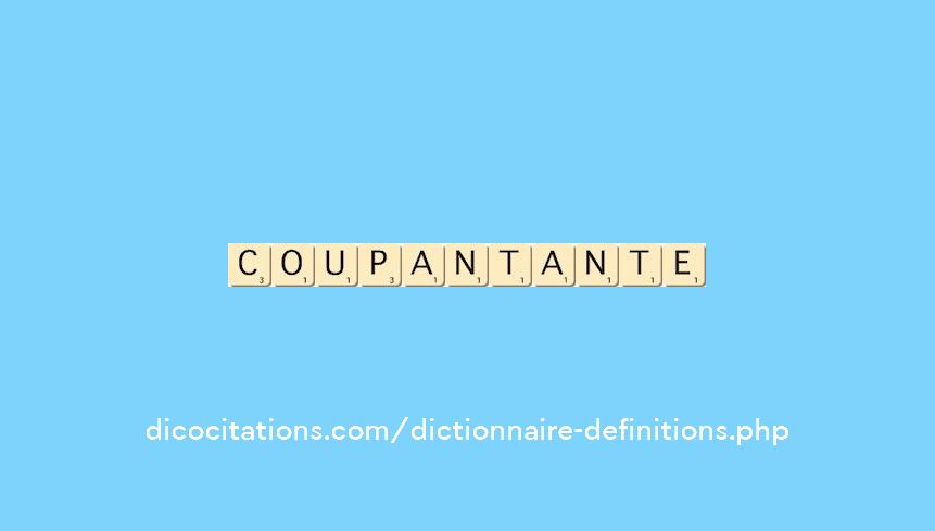 coupant--ante