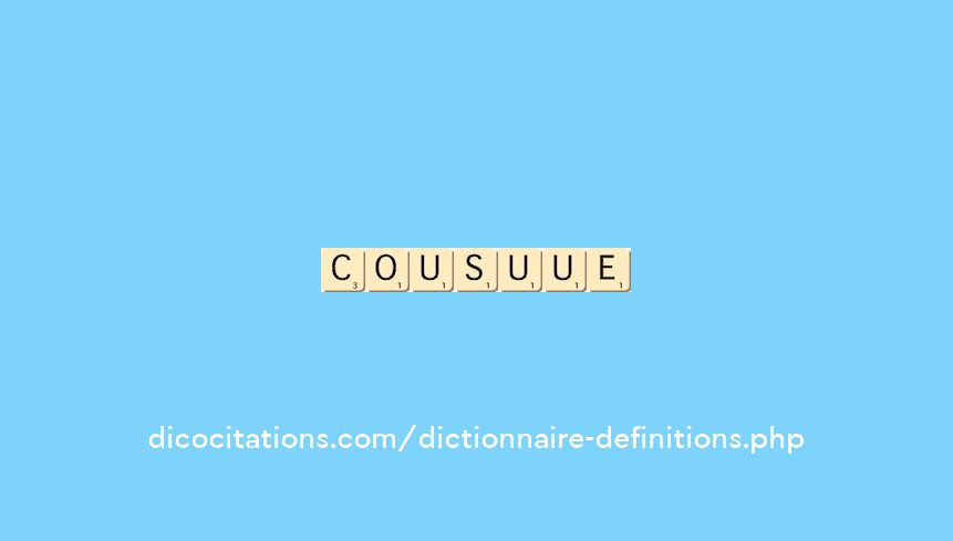 cousu--ue