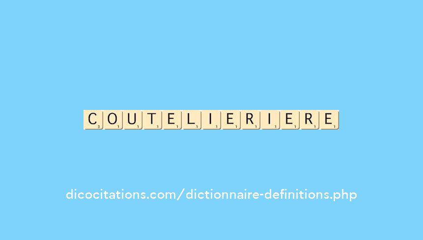 coutelier--iere