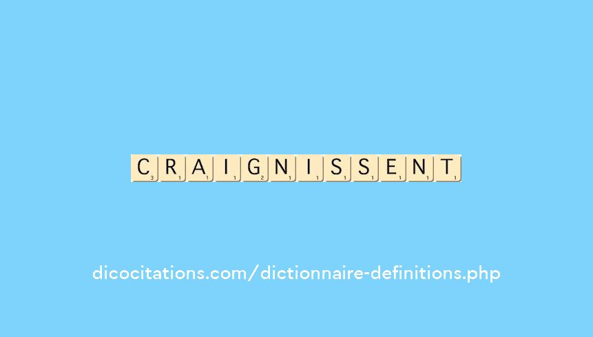 craignissent craignissent