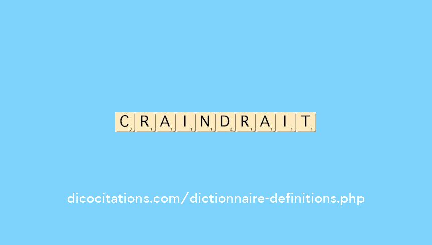 craindrait craindrait