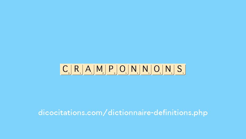 cramponnons cramponnons