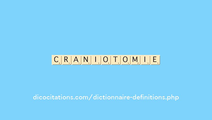 craniotomie craniotomie