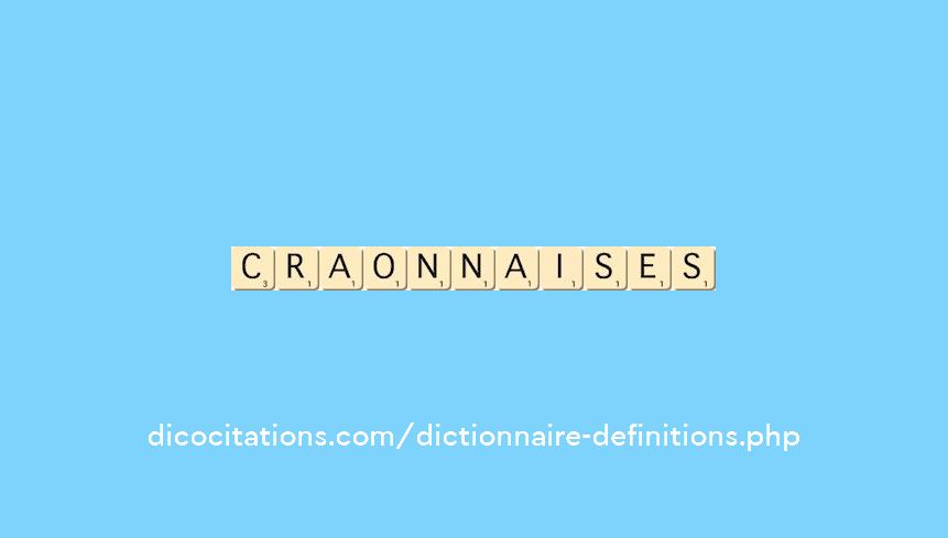 craonnaises craonnaises