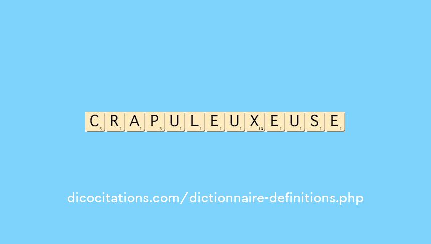 crapuleux--euse