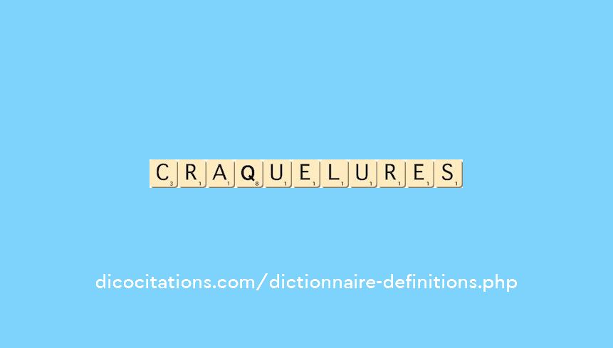 craquelures craquelures