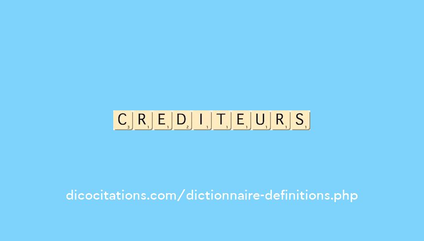 crediteurs crediteurs