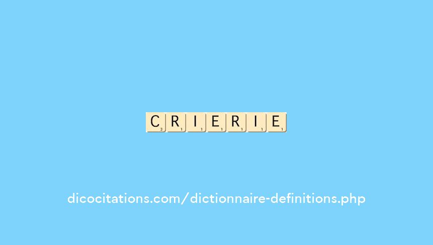 crierie