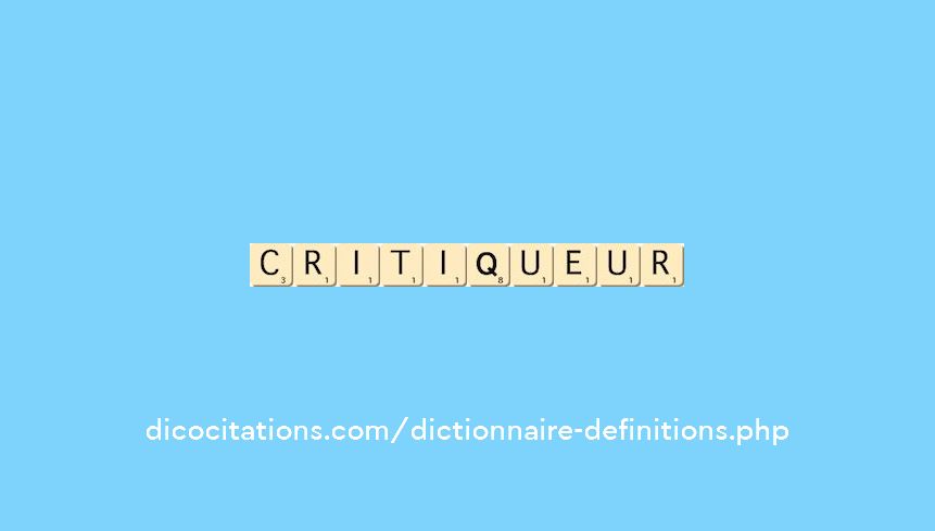 critiqueur