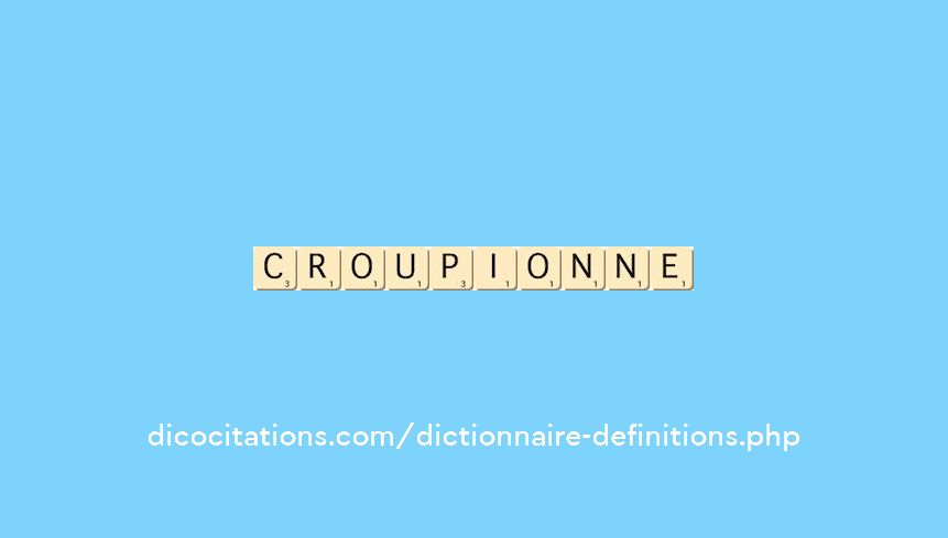 croupionne croupionne