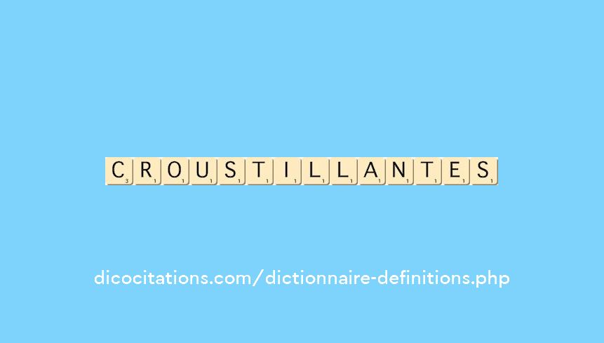 croustillantes croustillantes