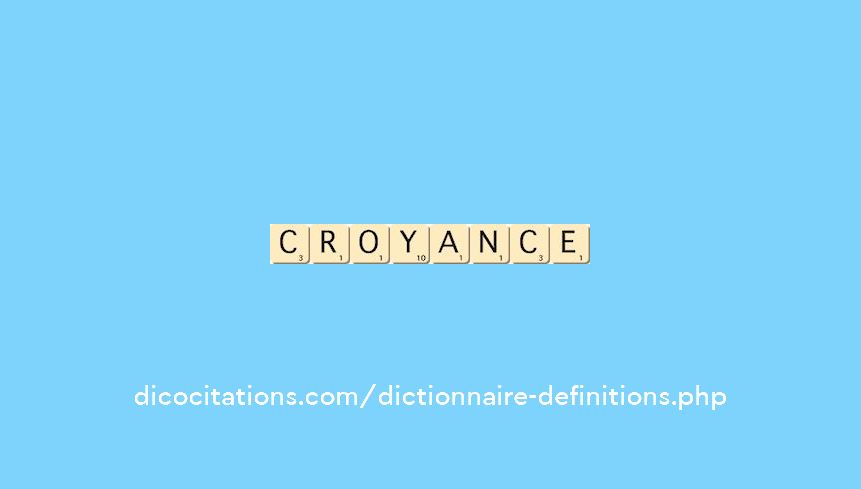 croyance