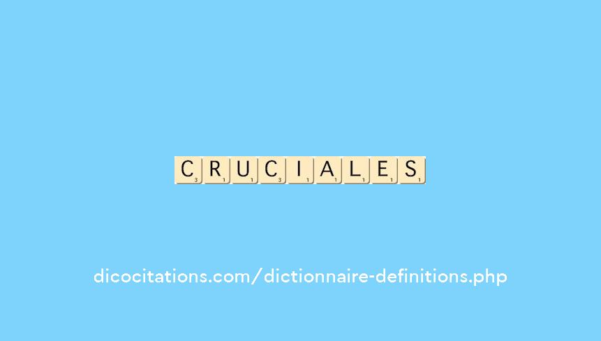 cruciales cruciales