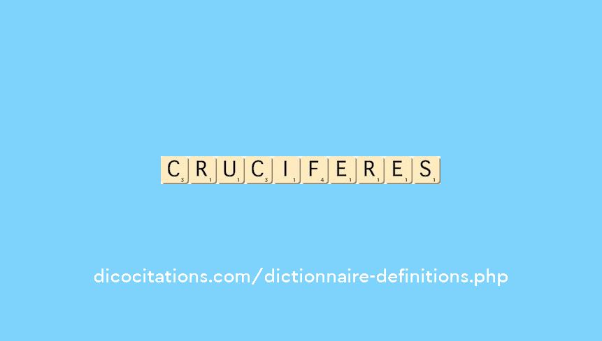 cruciferes cruciferes
