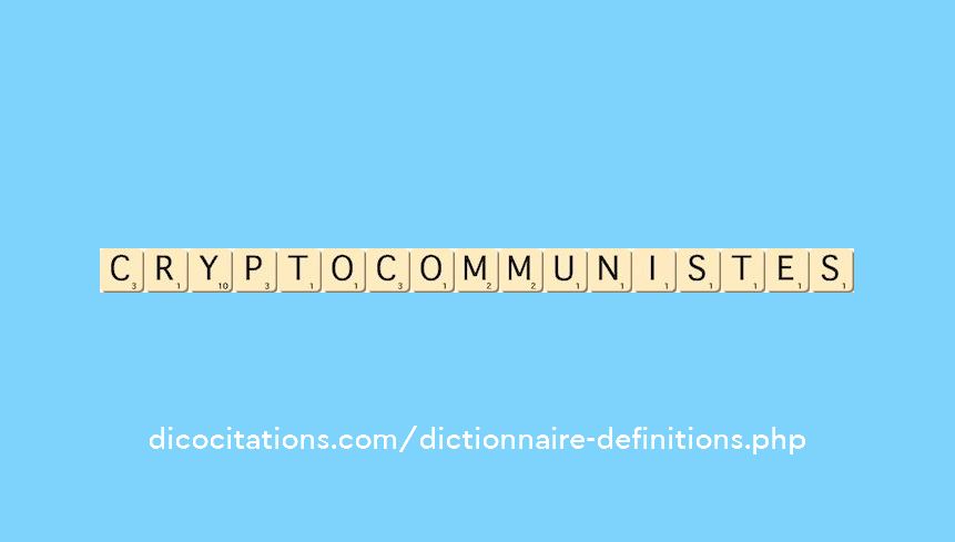 cryptocommunistes cryptocommunistes