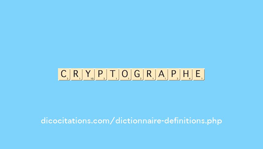 cryptographe cryptographe