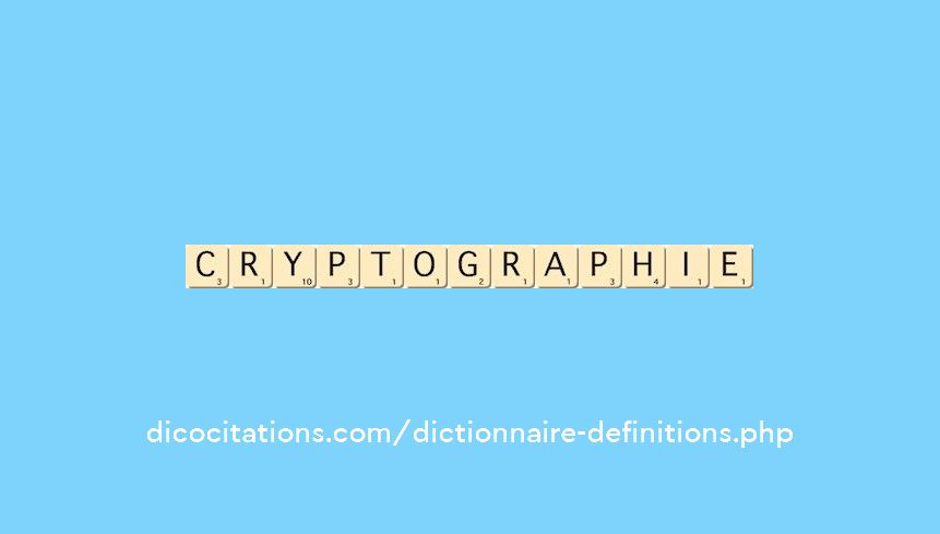 cryptographie cryptographie