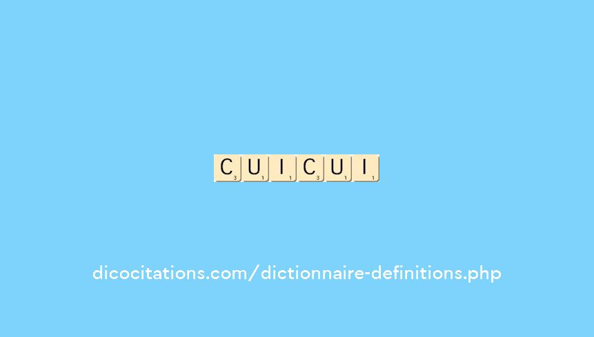 cui-cui cui-cui