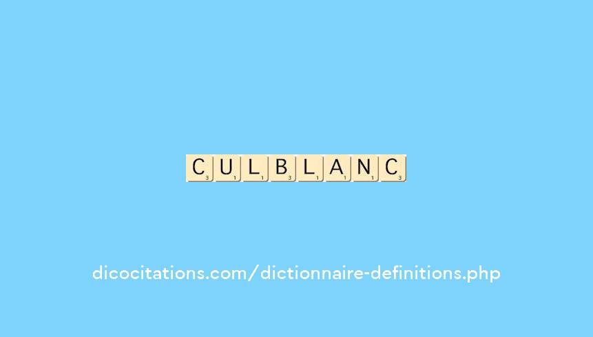 cul-blanc cul-blanc